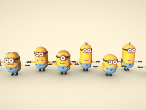 Unleash the Minion Mayhem with Our Minions Pack s 3D Model