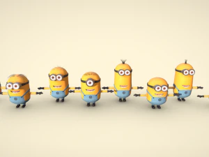 使用我们的小黄人包释放小黄人混乱 3D 模型