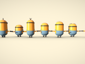 Unleash the Minion Mayhem with Our Minions Pack s 3D-Modell