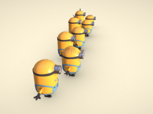 Unleash the Minion Mayhem with Our Minions Pack s 3D-Modell