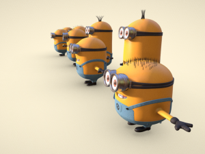 Unleash the Minion Mayhem with Our Minions Pack s 3D-Modell