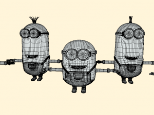 Unleash the Minion Mayhem with Our Minions Pack s 3D-Modell