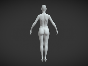 Embrace Artistry with Our Female Body Mesh A-Pose 3D 모델