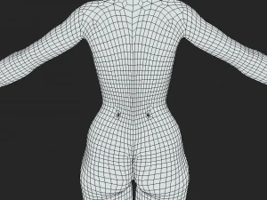 Esplora la creativit&agrave; senza fine con la nostra posa A femminile in mesh base Modello 3D