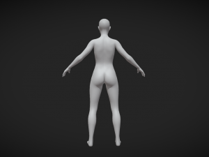 Unleash Your Creativity with Our Female Body Mesh A-Pose Modello 3D