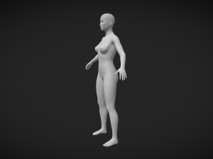 Unleash Your Creativity with Our Female Body Mesh A-Pose Modello 3D
