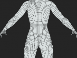 Unleash Your Creativity with Our Female Body Mesh A-Pose Modello 3D