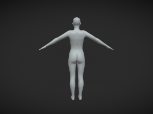 Graceful Beginnings Explore Creativity with our Female Body Mesh A-Pose 3D Model