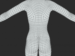 Graceful Beginnings Explore Creativity with our Female Body Mesh A-Pose 3D Model