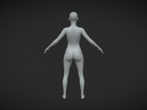 Embrace Artistry Female Body Mesh A-Pose for Your Creative Vision 3Dモデル