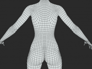 Embrace Artistry Female Body Mesh A-Pose for Your Creative Vision 3Dモデル