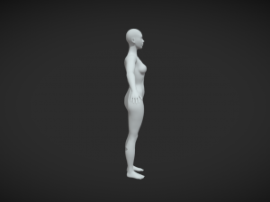 Elegance in Pose Introducing Our Female Body Mesh A-Pose 3D Model