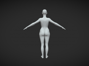 Elegance in Pose Introducing Our Female Body Mesh A-Pose 3D Model
