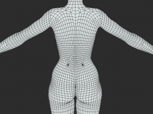 Elegance in Pose Introducing Our Female Body Mesh A-Pose 3D Model