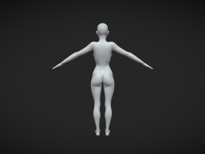 Sculpt Your Vision Women Body Mesh A-Pose for Digital Artistry 3D 모델