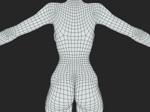 Sculpt Your Vision Women Body Mesh A-Pose for Digital Artistry 3D 모델