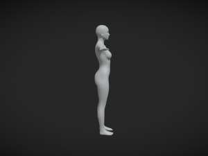 Create Your Characters with Precision Girl Body Mesh T-Pose for Digital Artists 3D Модель
