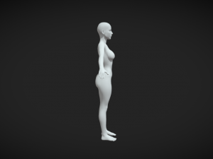 Elevate Your Artistry Female Body Base Mesh A-Pose for Digital Creation 3D Model