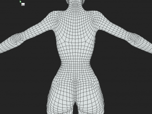 Elevate Your Artistry Female Body Base Mesh A-Pose for Digital Creation 3D Model