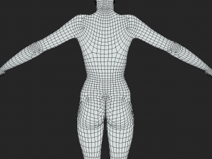 Unleash Your Creative Vision Female Body Base Mesh A-Pose 3D 模型