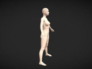 Embrace Artistic Freedom Female Body Base Mesh A-Pose 3D मॉडल