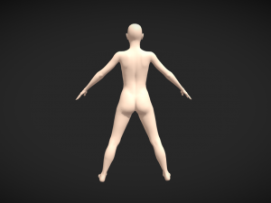 Embrace Artistic Freedom Female Body Base Mesh A-Pose 3D मॉडल
