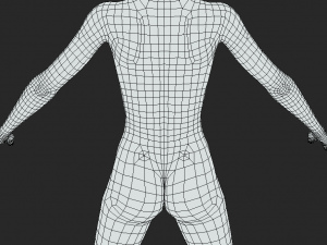 Embrace Artistic Freedom Female Body Base Mesh A-Pose 3D मॉडल