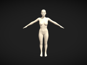 Unleash Your Imagination Female Body Base Mesh A-Pose 3Dモデル