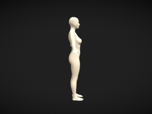 Unleash Your Imagination Female Body Base Mesh A-Pose Modelo 3D