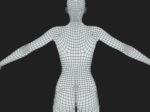 Unleash Your Imagination Female Body Base Mesh A-Pose Modelo 3D