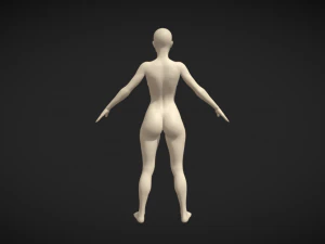 Elevate Your Creations Female Body Base Mesh A-Pose 3D Model