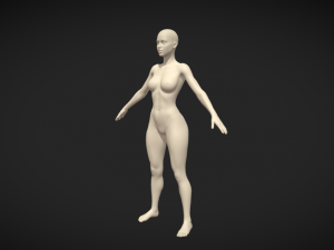 Elevate Your Creations Female Body Base Mesh A-Pose 3Dモデル