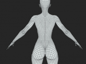 Elevate Your Creations Female Body Base Mesh A-Pose 3Dモデル