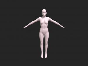 Female body Base mesh | 3D model
