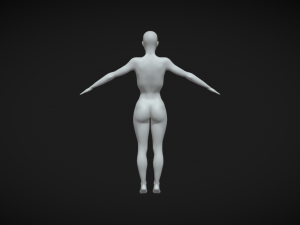 Embrace Creativity Female Body Base Mesh A-Pose 3Dモデル