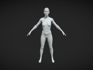 Woman body model sculpting free 3D model