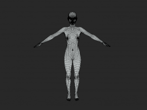 Embodying Elegance Female Body Base Mesh 3D-Modell