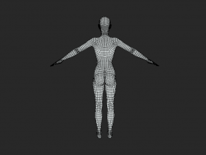 Embodying Elegance Female Body Base Mesh 3D-Modell