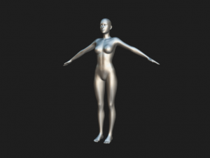 Sculpting Strength and Elegance Female Fit Body Base Mesh A-Pose Model 3D