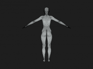 Sculpting Strength and Elegance Female Fit Body Base Mesh A-Pose Model 3D