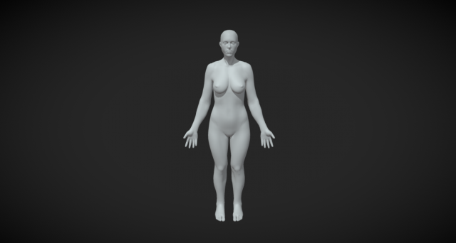 Foundational Femininity Women Body Base Mesh 3D 模型 .c4d .max .obj .3ds .fbx .stl .blend 