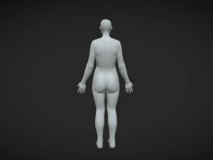 Base per il corpo femminile femminile fondamentale Modello 3D