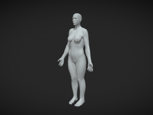 Foundational Femininity Women Body Base Mesh 3D 模型
