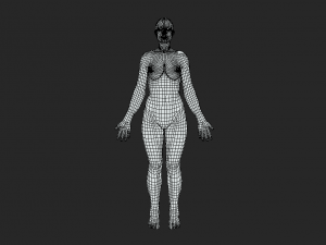 Foundational Femininity Women Body Base Mesh 3D 模型