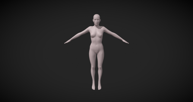Embodying Realism Realistic Female Body Base Mesh 3D Model .c4d .max .obj .3ds .fbx .stl .blend 
