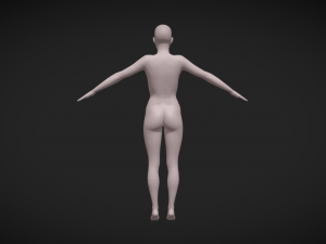Embodying Realism Realistic Female Body Base Mesh 3D Model