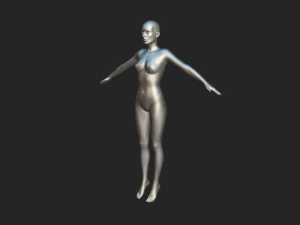 Embodying Realism Realistic Female Body Base Mesh 3D Model