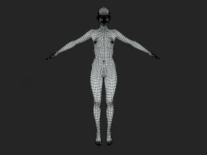 Embodying Realism Realistic Female Body Base Mesh 3D Model