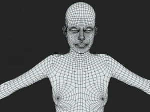 Embodying Realism Realistic Female Body Base Mesh 3D Model