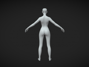Craft Your Character Female Character Body Base Mesh 3D-Modell